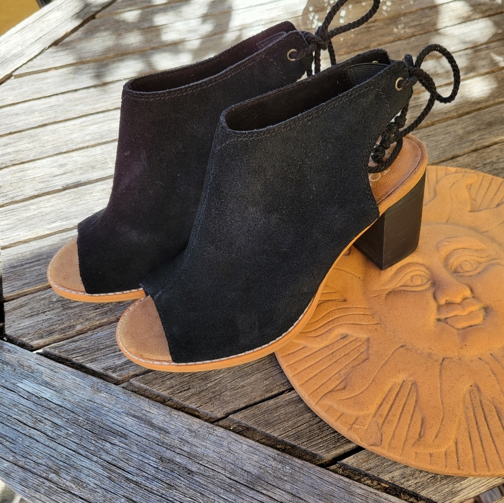 Toms Open Toe Heels/Booties